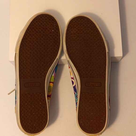 Coach Women's 7 B Multi Colored Canvas DEE 1941 Sneakers - Picture 6 of 6